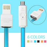 Double Side Plus 100cm USB2.0 To Micro USB Charging Data With OTG Adapter Cable
