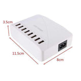 High Speed 8 Ports USB Charger Hub AC Power Adapter Socket Splitter UK US EU Plug For iPhone Samsung