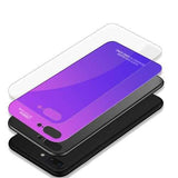 Bakeey Gradient Color Aurora Blue Ray Tempered Glass Soft Edge Protective Case for iPhone 7/8 Plus