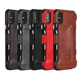 PU Leather Multi-card Slot Protective Case for iPhone X & 6/6Plus & 7/7Plus & 8/8Plus