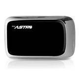 Universal Power Bank Backup High Capacity External Battery Charger 3,000mAh with USB 5V/1A Output, USB Charging Cable & 5 Different Output Plugs (Black)