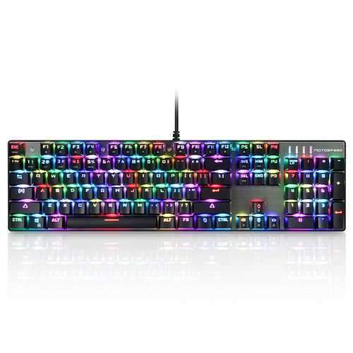 MOTOSPEED Inflictor CK104 NKRO RGB Backlit Mechanical Gaming Keyboard Outemu Blue Switch