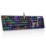 MOTOSPEED Inflictor CK104 NKRO RGB Backlit Mechanical Gaming Keyboard Outemu Blue Switch