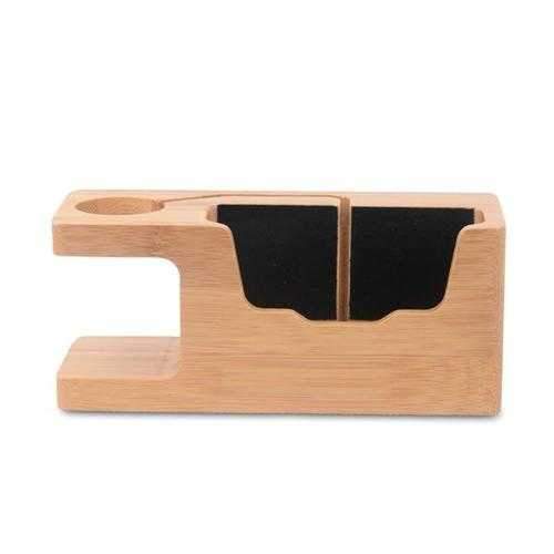 Bamboo Universal Desk Stand Charging Station Holder For Cell Phone iWatch