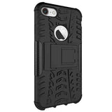 Shockproof Anti Skid Anti-drop Kickstand Case Hard Soft Hybrid Rugged Case Cover For iPhone 7