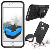 Shockproof Anti Skid Anti-drop Kickstand Case Hard Soft Hybrid Rugged Case Cover For iPhone 7