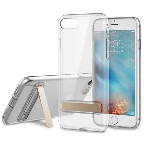 Rock Crystal Kickstand TPU Case With Dust Plug For iPhone 7/8