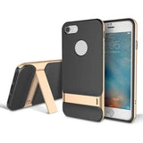 Rock Beveled Kickstand TPU PC Case For iPhone 7