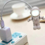 Adjustable Astronaut USB Tube LED Night Light Lamp For Macbook Air Pro Laptop PC