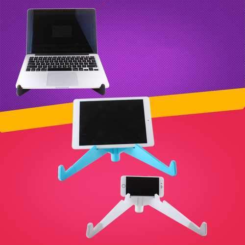 Portable Multifunctional Laptop Radiating Stand Notebook Cooling Holder Tablet Cell Phone Holder