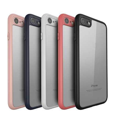 Keziwu Clear Transparent Hybrid PC TPU Case For iPhone 7