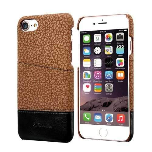 Floveme Litchi Stria  Card Slot PU PC Case t For iPhone 7