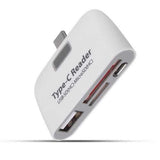 C-201 USB 3.1 Type C Male To USB 2.0 TF SD OTG Female Adapter Card Reader