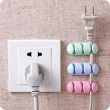 Bakeey 2PCS TPU Cable Clips Cable Holder Desktop Cable Organizer Cord Management Headphone Holder