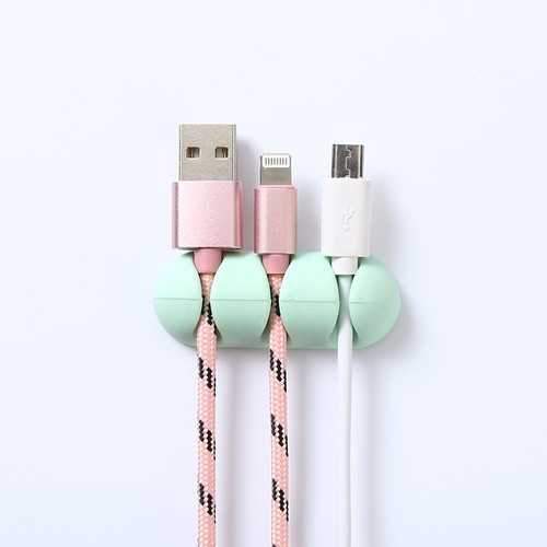 Bakeey 2PCS TPU Cable Clips Cable Holder Desktop Cable Organizer Cord Management Headphone Holder