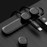 Baseus Magnetic Cable Clip Cable Holder Desktop Cable Management Cord Mount for iPhone 8 X Xiaomi