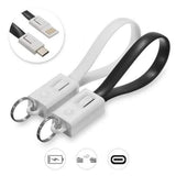 Type C to USB 2.0 Fast Charging 0.2m/0.66ft Sync Data Cable Keychain Key Ring