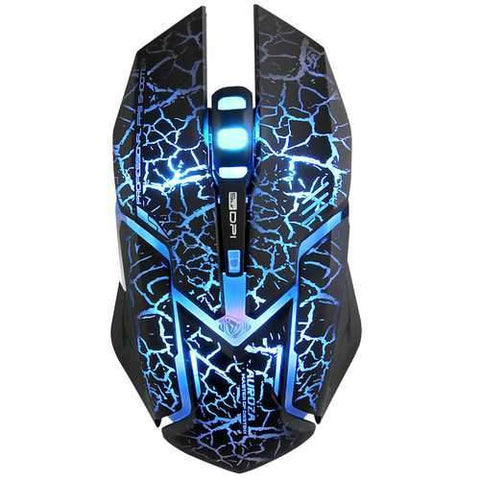 E-Blue M639 4000DPI 6 Buttons USB Wired Backlit Optical Gaming Mouse Crack Pattern Version