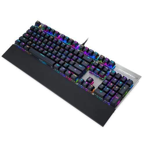 Motospeed CK108 104 Keys Blue Switch RGB Backlit Mechanical Gaming Wired Keyboard