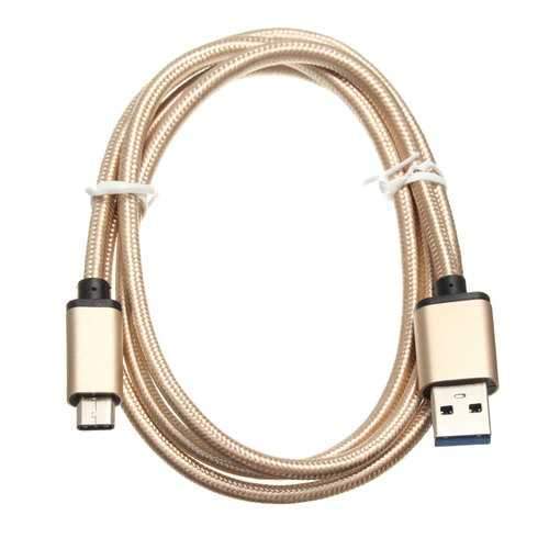USB 3.1 Type C Orbital Braided Charging Data Cable 3.33ft/1m for Xiaomi 5 Huawei