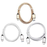 USB 3.1 Type C Orbital Braided Charging Data Cable 3.33ft/1m for Xiaomi 5 Huawei