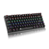 E-element Z88 81 Key NKRO USB Wired RGB Backlit Mechanical Gaming Keyboard Outemu Blue Switch