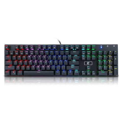 E-element Z88 104 Key NKRO USB Wired RGB Backlit Mechanical Gaming Keyboard Outemu Blue Switch