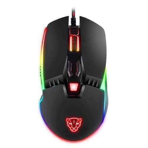 MOTOSPEED V20 Catamount 8 Buttons 5000DPI RGB Backlit Wired Gaming Mouse