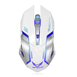 Zerodate 7 Colors 5 Buttons 2400DPI Rechargeable Wireless Backlight Ergonomics Optical Gaming Mouse