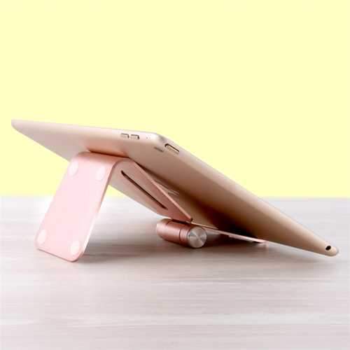 Bakeey ALT-4 Aluminum Alloy Adjustable Anti-slip Desktop Stand Charging Holder for iPad Phone Tablet