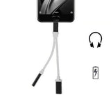 2in1 Type-C To 3.5mm Headphone Adapter Charging Cable For Letv phone Max2 xiaom 6 Samsung S8