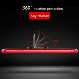 Bakeey 360 Adjustable Metal Ring Kickstand Magnetic Frosted Soft TPU Case for iPhone 7/8 4.7 Inch