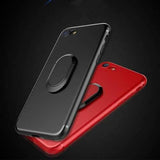 Bakeey 360 Adjustable Metal Ring Kickstand Magnetic Frosted Soft TPU Case for iPhone 7/8 4.7 Inch