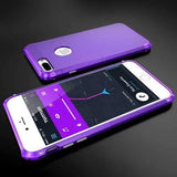 3 In 1 Metal Bumper Frame Hard PC Shell Case For iPhone 7 & 8