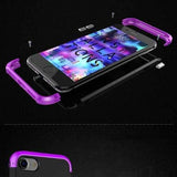 3 In 1 Metal Bumper Frame Hard PC Shell Case For iPhone 7 & 8