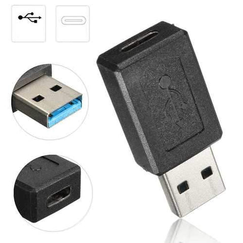 Mini USB 3.0 Male to USB 3.1 Type C Female Data Converter Desktop USB-C Adapter