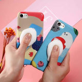 Bakeey Cartoon 3D Squishy Squeeze Slow Rising Polar Bear Seal Soft TPU Case for iPhone 7/8/7Plus