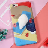 Bakeey Cartoon 3D Squishy Squeeze Slow Rising Polar Bear Seal Soft TPU Case for iPhone 7/8/7Plus