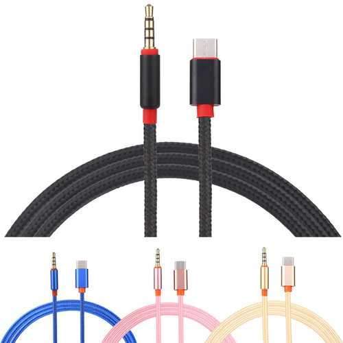 USB Type C Male To 3.5mm Male Audio AUX Adapter Cable For XIaomi 6 Redmi Note 2 Samusng S8 Note