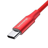 Baseus 2A LED Light USB Type C Fast Charging Cable 1M For Xiaomi 6 Samsung S8 OnePlus 5