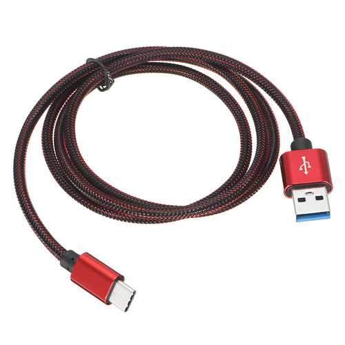 2.1A Nylon Braided Type-C USB Fast Charging Data Cable 1m For Samsung S8 Letv Xiaomi 6 mi5 mi6