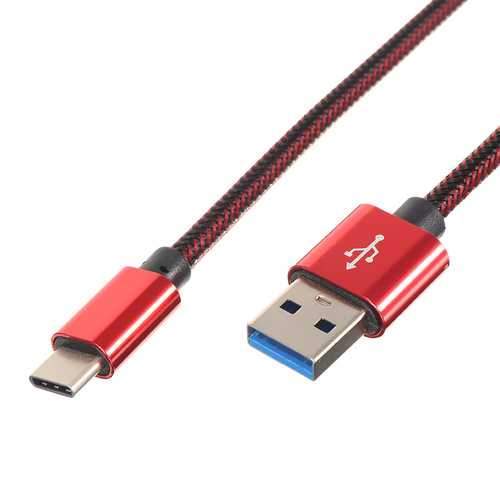 2.1A Nylon Braided Type-C USB Fast Charging Data Cable 6.66ft/2m For Samsung S8 Letv Xiaomi6 mi5 mi6