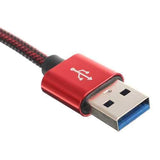 2.1A Nylon Braided Type-C USB Fast Charging Data Cable 6.66ft/2m For Samsung S8 Letv Xiaomi6 mi5 mi6