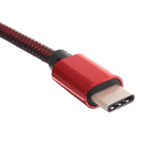 2.1A Nylon Braided Type-C USB Fast Charging Data Cable 6.66ft/2m For Samsung S8 Letv Xiaomi6 mi5 mi6
