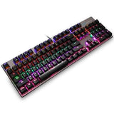 E-Blue K753 Mixed Backlit 104 Key USB Wired NKRO Mechanical Gaming Keyboard Black Blue Switch