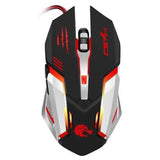 HXSJ 5000DPI 6 Buttons 7 Color Effect Optical Gaming Mouse Adjustable DPI for PC Desktop