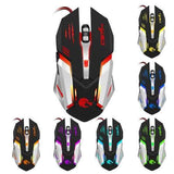 HXSJ 5000DPI 6 Buttons 7 Color Effect Optical Gaming Mouse Adjustable DPI for PC Desktop