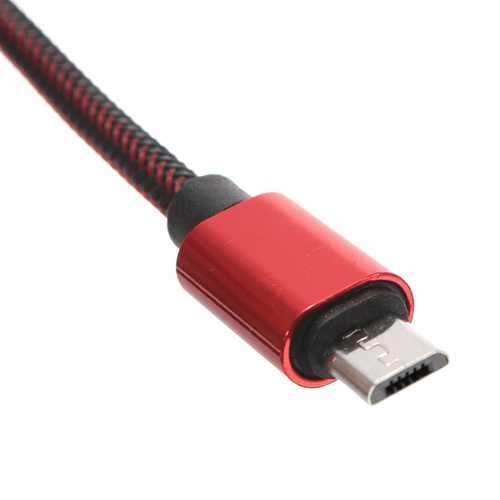 2.1A Nylon Braided Micro USB Fast Charging Data Cable 3.33ft/1m For Samsung S7 Letv Xiaomi Redmi Not