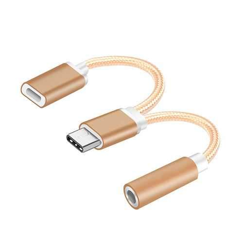 Bakeey 2 in 1 Type C to 3.5mm Audio Jack Charger Adapter Headphone Data Cable for Letv 2 Pro Max Xiaomi 6