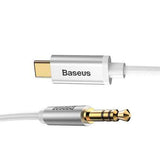 Baseus Type-C to 3.5mm AUX Audio Converter Cable 1.2m For OnePlus 5 S8 Xiaomi 6 Mi A1 Mix 2